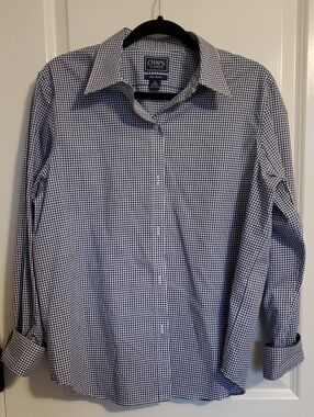 Chaps Gingham plaid Dress Shirt NWOT